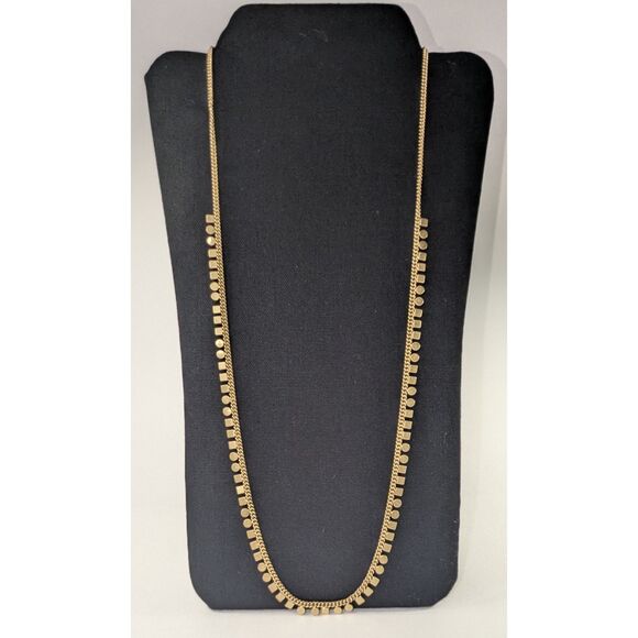 Madewell Geometric Long Gold Tone Necklace - Picture 6 of 8